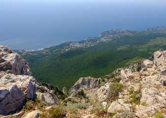 Fototapeta na wymiar view of mountains, Crimea