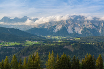 Obraz premium Summer scenery in the Schladming, Austria.