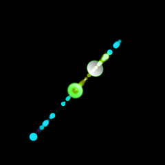 Isolated realistic lens flare visual effect on black night background. Space star. 