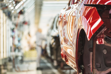 Production line of automobile plant, painting shop