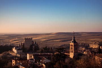Fototapeta na wymiar Landscape Photos of Segovia, Spain