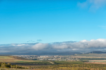 Naklejka premium Clanwilliam as seen from the Pakhuis Pass