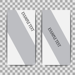 Blank business brochure flyer frame design vertical vector pattern.