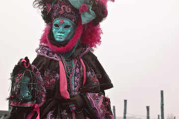 Fototapeta na wymiar a beautiful and colorful mask for the carnival