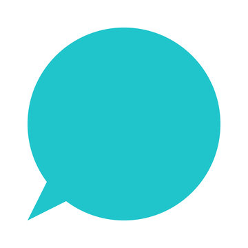 Circle blank speech bubble sign or empty map pin icon. Design graphic element is saved as a vector illustration