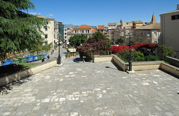 La place Nicéphore Théotokis à Corfou