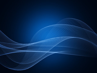 Abstract wave element for design. Digital frequency track equalizer