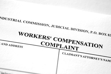 Obraz premium Worker's Workers Compensation Form Complaint
