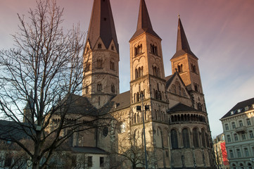 Fototapeta na wymiar Bonn mit Bonner Münster