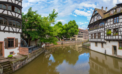 Fototapeta na wymiar Strassburg Elsass Panorama Gerberviertel