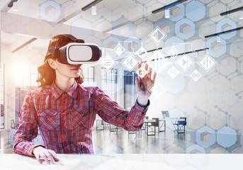 Conceptual image of virtual reality technology