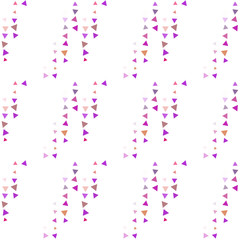 Abstract seamless pattern background with multi-colored varied triangles.