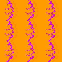 Seamless pattern background of multicolored lines with scribbler.