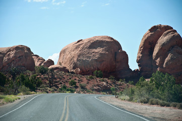 Big rocks in Arches National Park