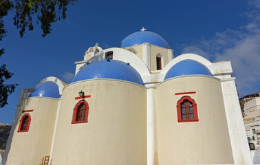 Eglise de Vothonas, Ile de Santorin, Cyclades, Grèce