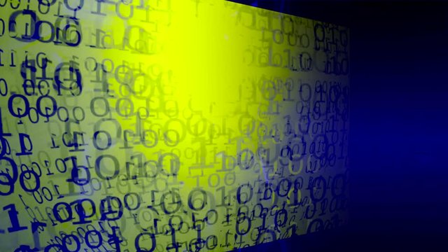 Technology Background. Binary Code. Abstract Big Data. Data Stream 