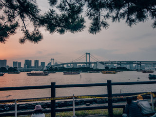 Tokyo Bridhe while sunset