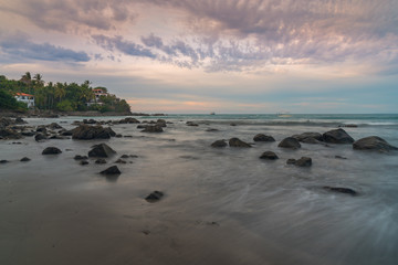 Evening colors on the coast of Mexico