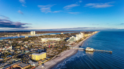 Daytona Beach, Florida, USA Coastline Aerial © Kevin Ruck