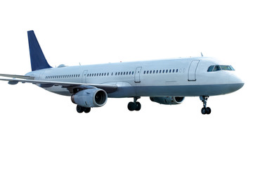 Big jet on white background. Isolated.