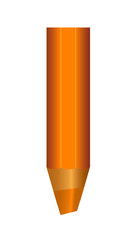 Vector of color pencil on white background with realistic 3D wooden color pencils.Vector illustration art of color pencil