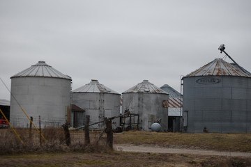 Grain Bins © Steve