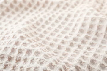 Tuinposter Texture of textile table napkin, closeup view © New Africa