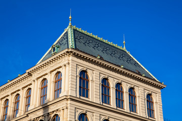 Fototapeta na wymiar Building of Museum of Decorative Art in Prague