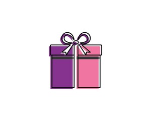 gift box illustration design
