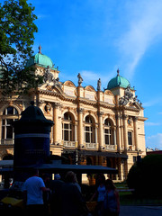 Juliusz Słowacki Theatre in Kraków, Poland, erected in 1893, was modeled after some of the best European Baroque theatres such as the Paris Opera designed by Charles Garnier, 