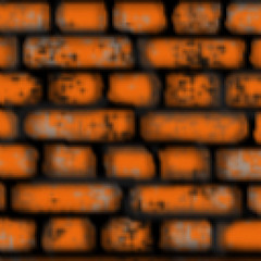 Pixel 8 bit drawn colored brick tile square pattern