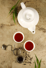 Chinese tea. Pu erh Puerh Tea Cake.