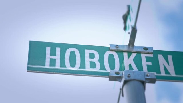 Hoboken Street Sign detail