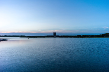 Brouwersdam Sonnenuntergang