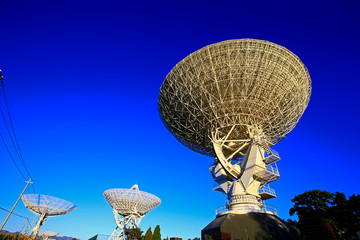 The observatory radio telescope
