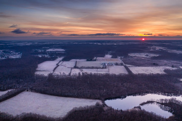 Aerial of Plainsboro New Jersey