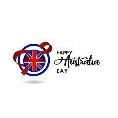 Happy Australia Day Vector Template Design Illustration