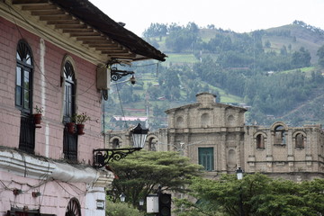 Fototapeta na wymiar Typica architecture in Cajamarca