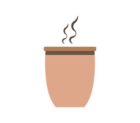 coffee cup icon on white background