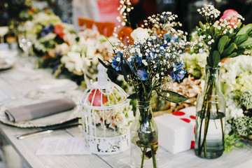table setup, wedding guest table, reception layout rustic and vintage background