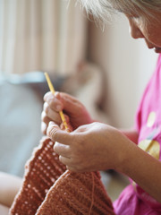 hobby doing crafts Knitting hat