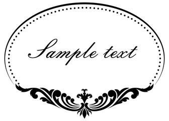 decorative frame in vintage style
