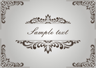 decorative frame in vintage style