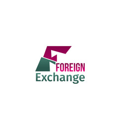 Foreign exchange vector emblem