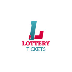 Lottery tickets vector icon