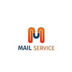 Mail service vector icon