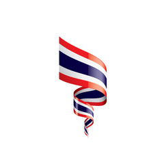 Thailand flag, vector illustration on a white background