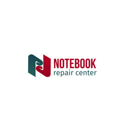 Notebook repair center badge