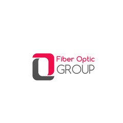 Fiber optic group vector badge