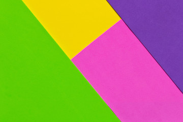 Color Trends background. Green yellow purple pink abstract geometric background.
